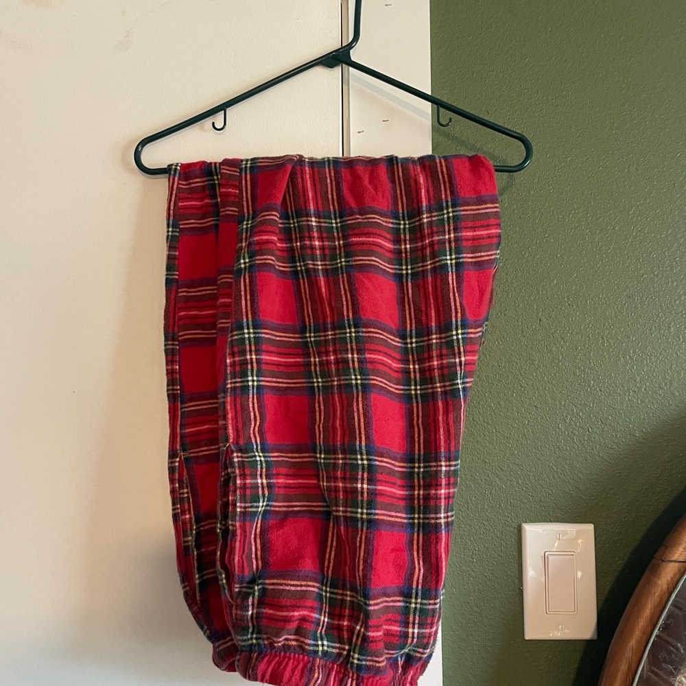 Red Plaid Flannel PJ Set - Picture 2 of 5